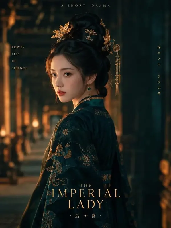 黄果剧场权谋短剧《凤仪天下》封面，墨绿宫装女子立于宫道